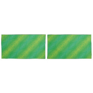 Annahme   Yellow Green Blue Shibori Muster Kissenbezug