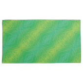 Annahme | Yellow Green Blue Shibori Muster Kissenbezug (Vorderseite-Rechts)