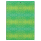 Annahme | Yellow Green Blue Shibori Muster Klemmbrett (Rückseite)