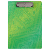 Annahme | Yellow Green Blue Shibori Muster Klemmbrett (Vorderseite)