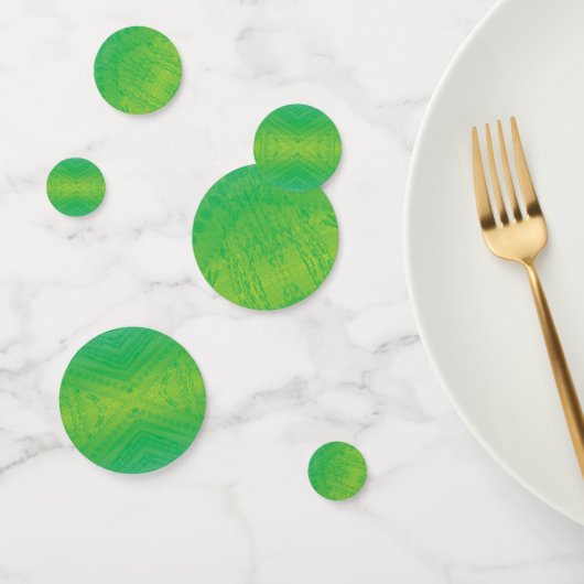 Annahme | Yellow Green Blue Shibori Muster Konfetti (Gruppe)