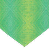 Annahme | Yellow Green Blue Shibori Muster Kurzer Tischläufer (Ecke)