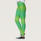 Annahme | Yellow Green Blue Shibori Muster Leggings (Links)