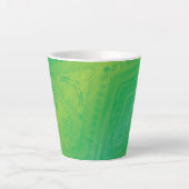 Annahme | Yellow Green Blue Shibori Muster Milchtasse (Vorderseite)