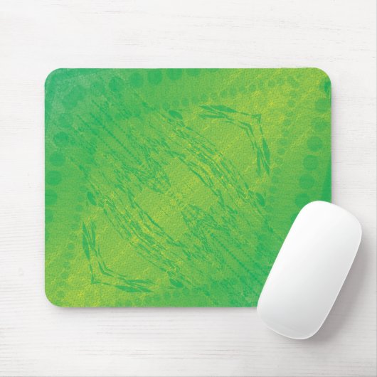 Annahme | Yellow Green Blue Shibori Muster Mousepad (Mit Mouse)