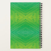 Annahme | Yellow Green Blue Shibori Muster Notizblock (Rückseite)