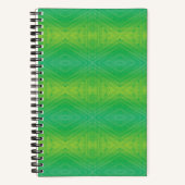 Annahme | Yellow Green Blue Shibori Muster Notizblock (Vorderseite)