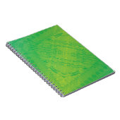 Annahme | Yellow Green Blue Shibori Muster Notizblock (Rechte Seite)