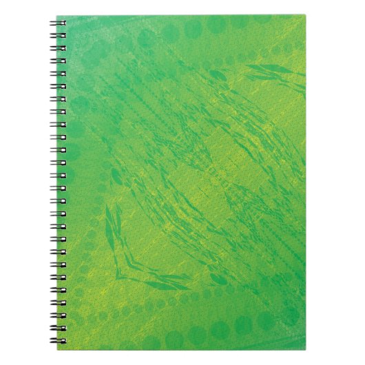 Annahme | Yellow Green Blue Shibori Muster Notizblock (Vorderseite)