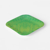 Annahme | Yellow Green Blue Shibori Muster Pappteller (Gewinkelt)