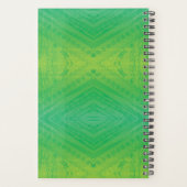 Annahme | Yellow Green Blue Shibori Muster Planer (Rückseite)