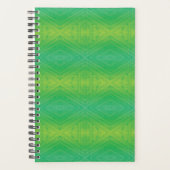 Annahme | Yellow Green Blue Shibori Muster Planer (Vorderseite)