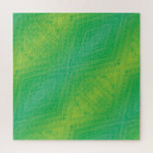 Annahme | Yellow Green Blue Shibori Muster Puzzle (Vertikal)