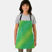 Annahme | Yellow Green Blue Shibori Muster Schürze (Insitu)