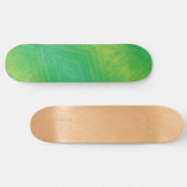 Annahme | Yellow Green Blue Shibori Muster Skateboard (Horizontal)