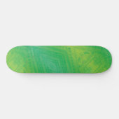 Annahme | Yellow Green Blue Shibori Muster Skateboard (Horizontal)