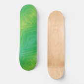 Annahme | Yellow Green Blue Shibori Muster Skateboard (Vorderseite)