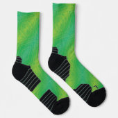 Annahme | Yellow Green Blue Shibori Muster Socken (Rechts)