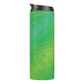 Annahme | Yellow Green Blue Shibori Muster Thermosbecher (Nach rechts gedreht)