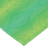 Annahme | Yellow Green Blue Shibori Muster Tischdecke (Schrägansicht)