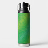 Annahme | Yellow Green Blue Shibori Muster Trinkflasche (Vorderseite)