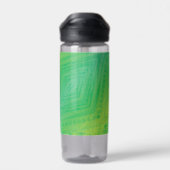 Annahme | Yellow Green Blue Shibori Muster Trinkflasche (Rückseite)