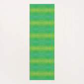 Annahme | Yellow Green Blue Shibori Muster Yogamatte (Rückseite)