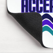 Annahmeangebot in blaugrüner Lila Grafik Mousepad (Ecke)