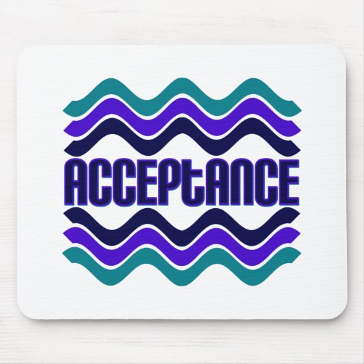 Annahmeangebot in blaugrüner Lila Grafik Mousepad (Vorne)