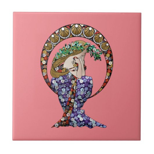 Annale Art Nouveau Fliese (Vorderseite)