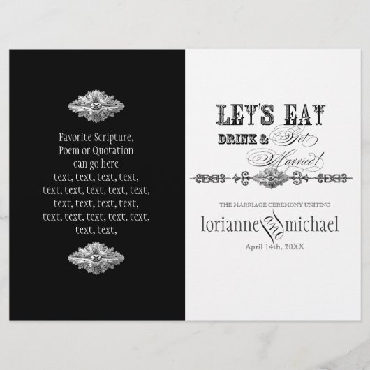 AnnaLiese Damask - Programm für feierliche Hochzei (Vorderseite)