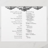 AnnaLiese Damast - Formales Hochzeitsprogramm (Rückseite)