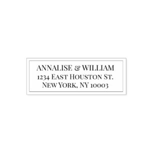 Annalise Elegant Einfache Minimalistische Rücksend Permastempel