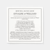 Annalisieren Sie, was Ihnen Spaß macht beim Hochze Serviette (Vorderseite)