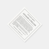 Annalisieren von einfachen Schwarz-weißen Fun-Fakt Serviette (Ecke)