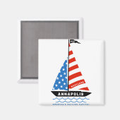 Annapolis Americas Sailing Hauptstadt Magnet (Vorderseite/Rückseite)