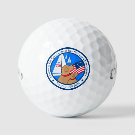 Annapolis Amerika 250-Jahr-Feier Golfball (Vorderseite)