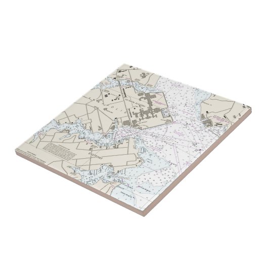 Annapolis-Hafen-Diagramm Fliese (Seite)