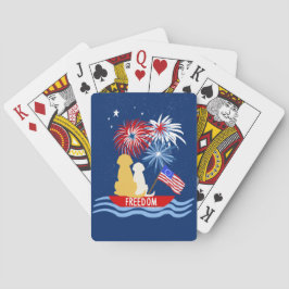 Annapolis Hunde 4. Juli Nachtkarten Spielkarten