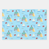 Annapolis Land and Sea Wrapping Paper Set 3 Geschenkpapier Set (Vorderseite)