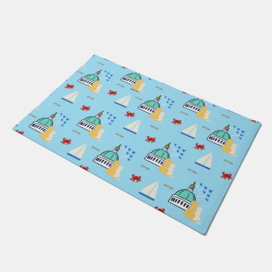 Annapolis Land, Meer, Air Dog Food Mat Fußmatte (Schrägansicht)
