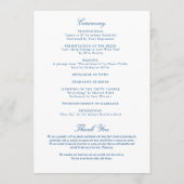 Annapolis Maryland Elegant Wedding Program Programm (Rückseite)