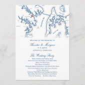Annapolis Maryland Elegant Wedding Program Programm (Vorderseite)
