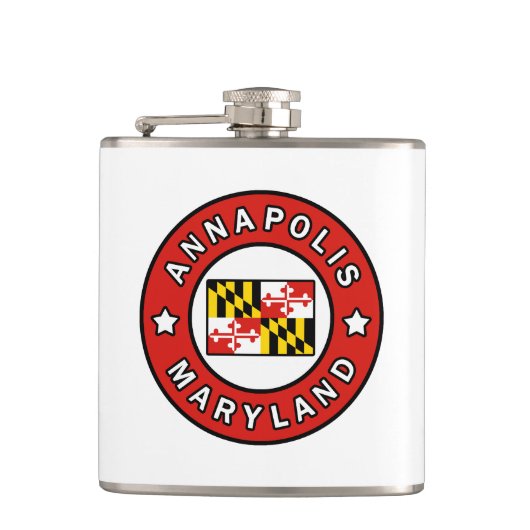 Annapolis Maryland Flachmann (Vorderseite)