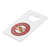 Annapolis Maryland Geldbeutel Flaschenöffner (Vorderseite Schrägansicht)