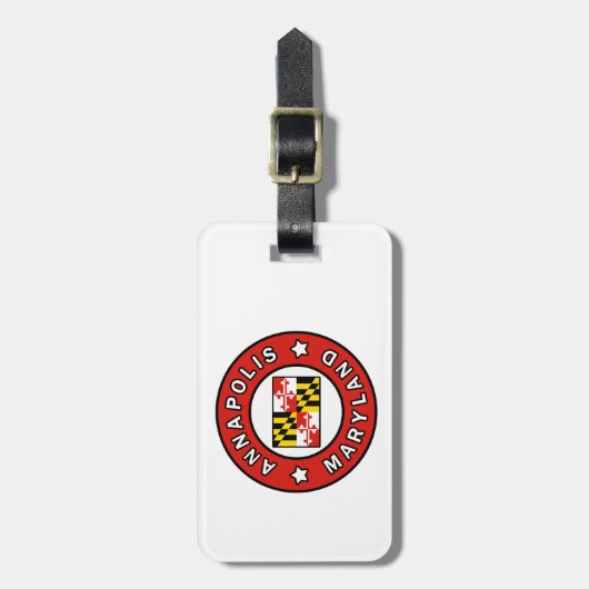 Annapolis Maryland Gepäckanhänger (Vorderseite vertikal)