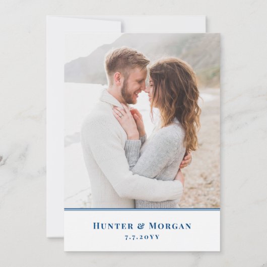 Annapolis Maryland Hochzeit in Urlaubsort Save The Date (Rückseite)