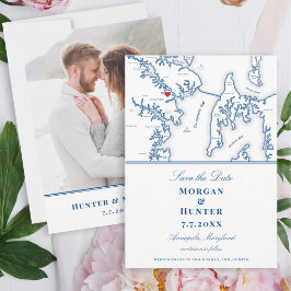 Annapolis Maryland Hochzeit in Urlaubsort Save The Date