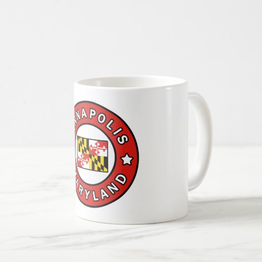 Annapolis Maryland Kaffeetasse (VorderseiteRechts)