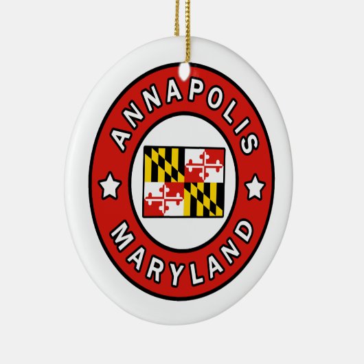 Annapolis Maryland Keramik Ornament (Rechts)